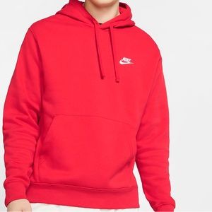 Nike red hoodie